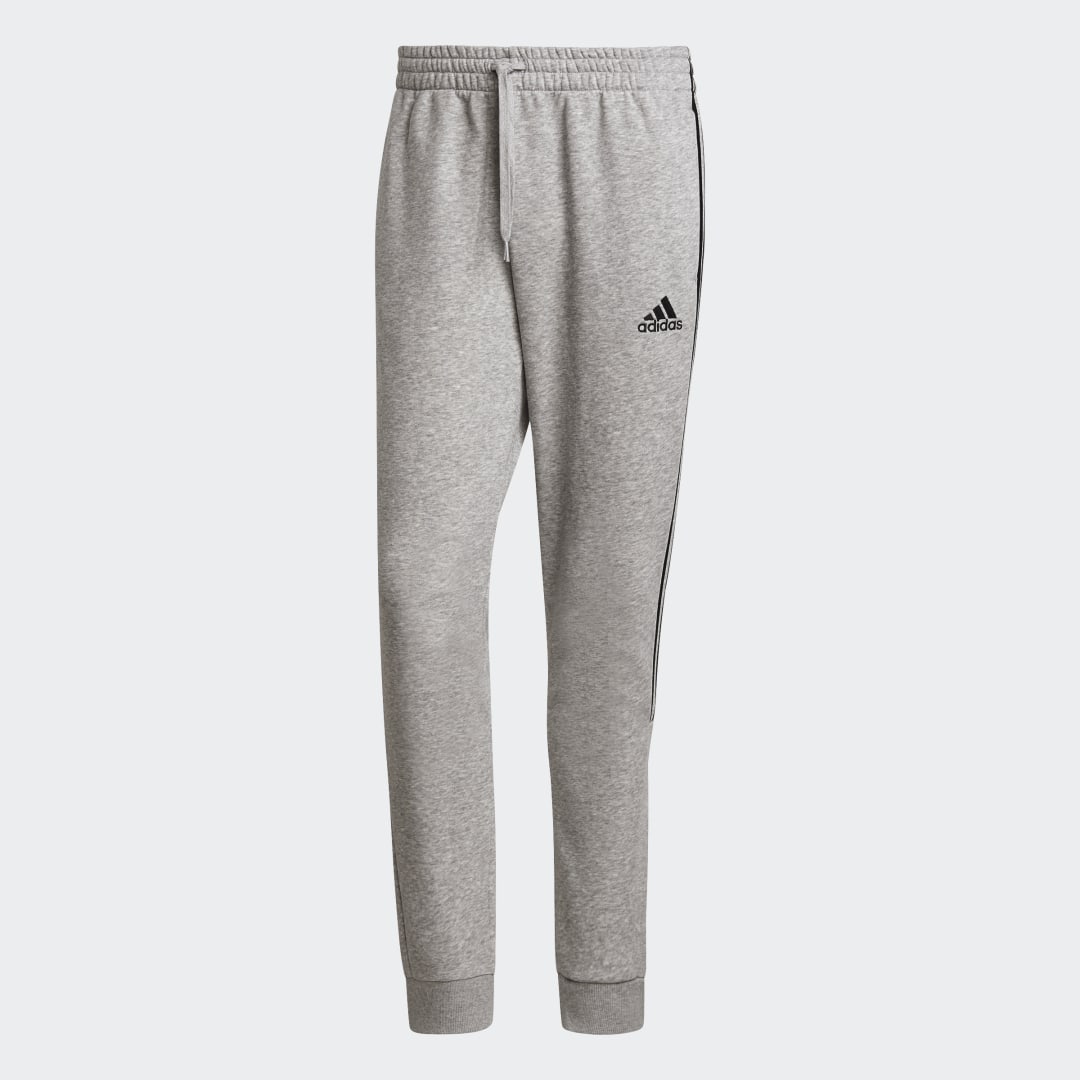 фото Брюки essentials fleece tapered cuff 3-stripes adidas sportswear