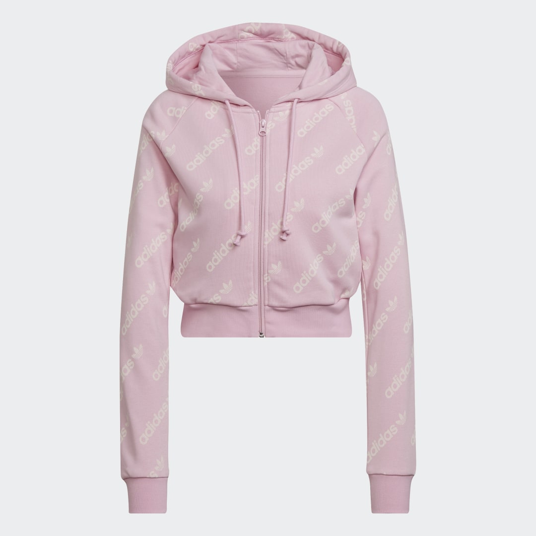 фото Укороченная толстовка monogram adidas originals