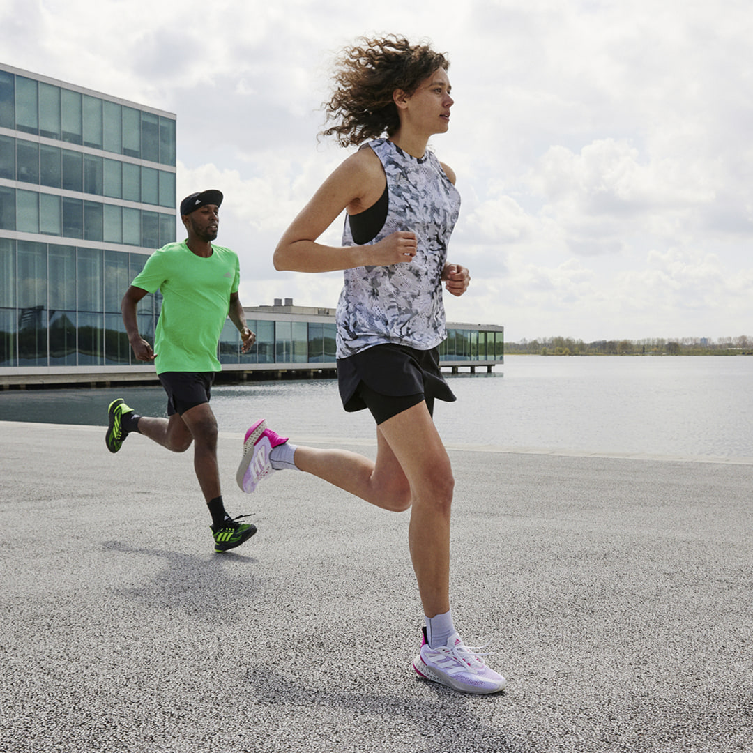 фото Шорты для бега fast primeblue 2-в-1 adidas performance