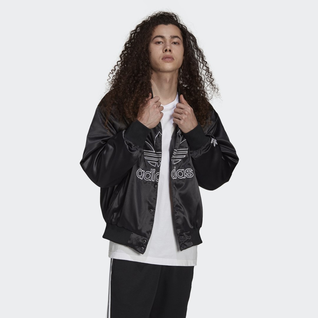 фото Куртка-бомбер adicolor classics satin adidas originals