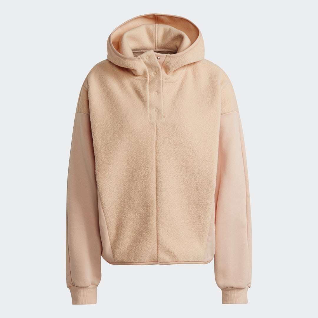 фото Флисовая худи essentials golden logo adidas sportswear