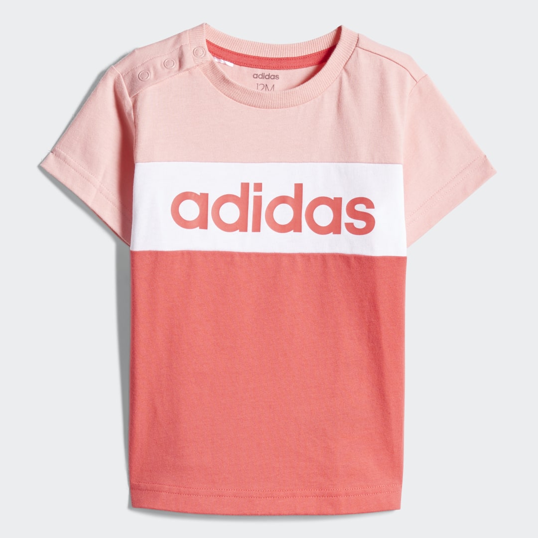 фото Комплект: футболка и шорты colorblock adidas performance