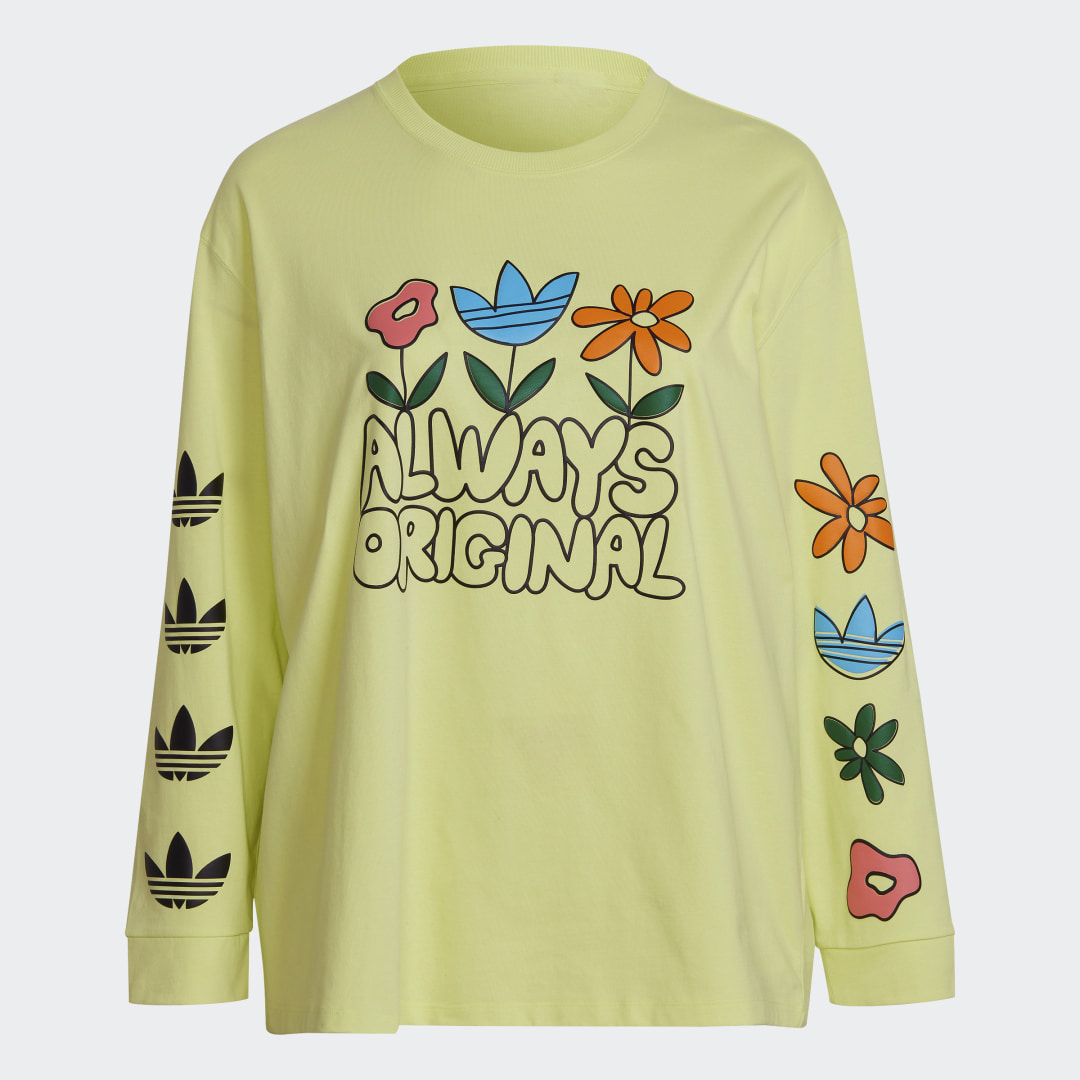 фото Лонгслив always original graphic (plus size) adidas originals