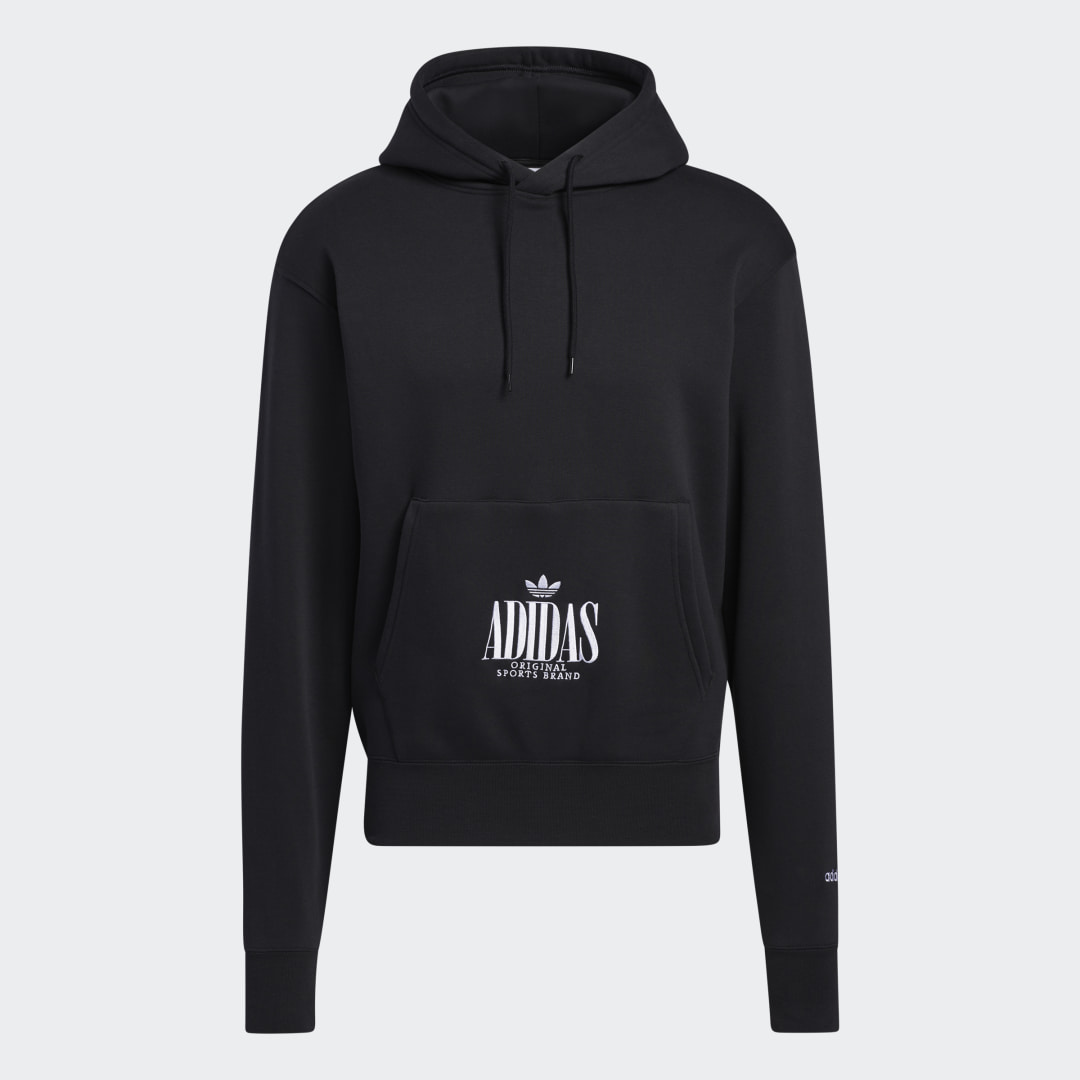 фото Худи trefoil script adidas originals