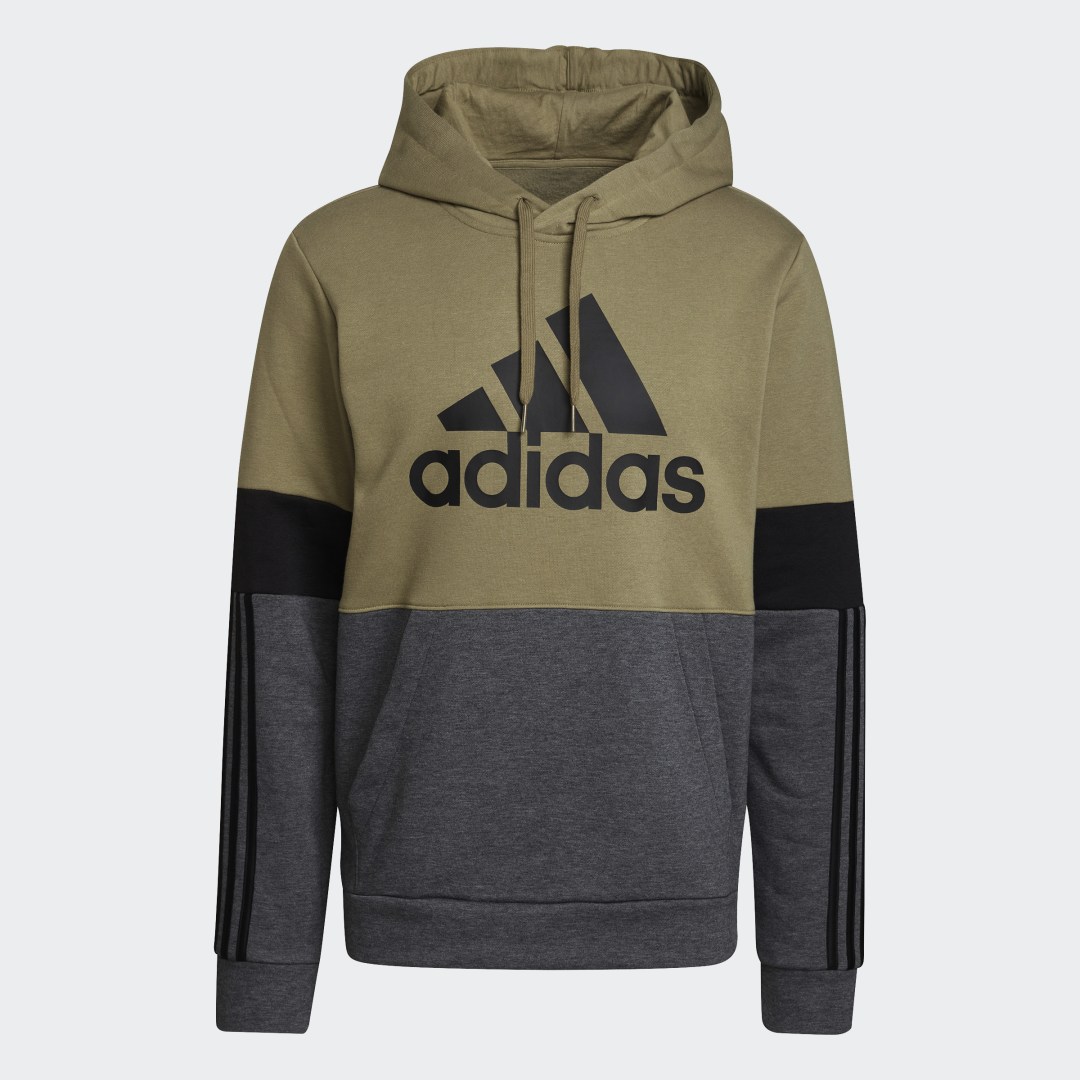 фото Флисовая худи essentials colorblock adidas sportswear