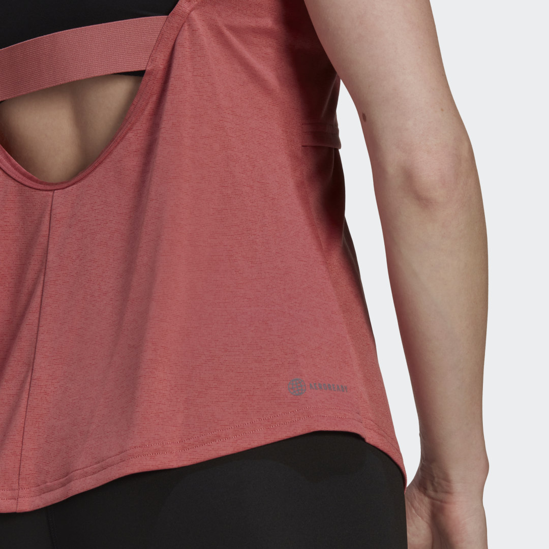 adidas Playera sin Mangas Aeroready Studio Espalda Cruzada Corte Ajustado Mujer, Wonder rojo/blanco
adidas Playera sin Mangas Aeroready Studio Espalda Cruzada Corte Ajustado Mujer, Wonder rojo/blanco