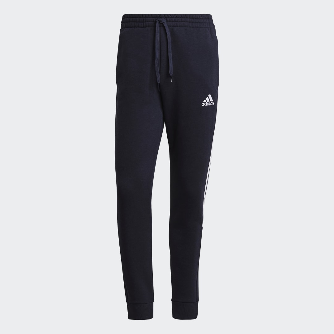 фото Брюки essentials fleece tapered cuff 3-stripes adidas sportswear