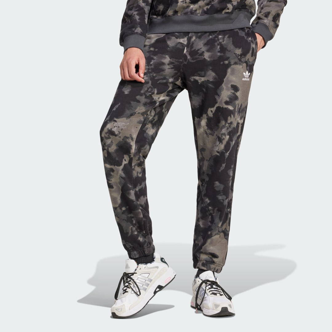 adidas Pants Tie-dyed Estampados Hombre, Negro