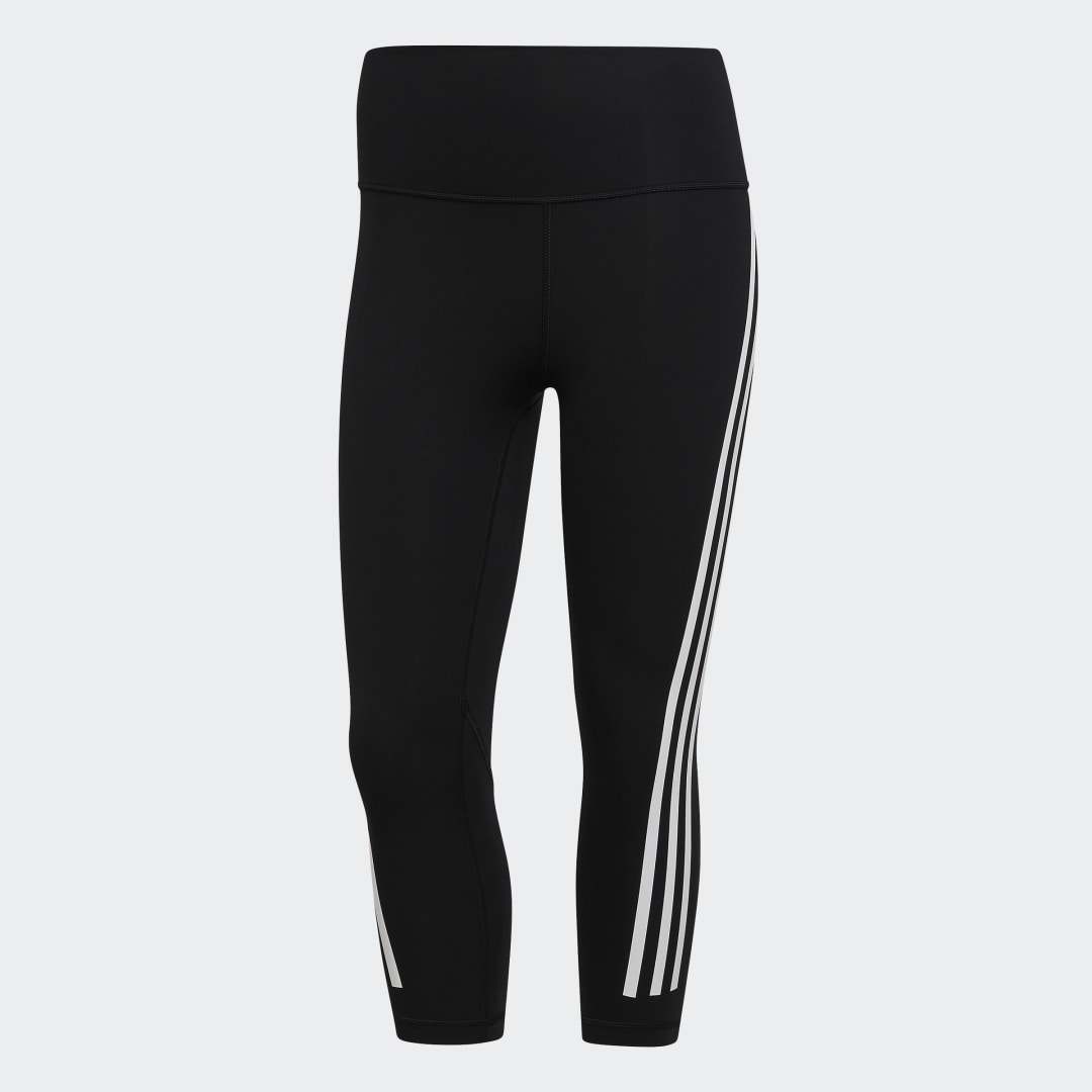 фото Леггинсы optime trainicons 3-stripes 3/4 adidas performance