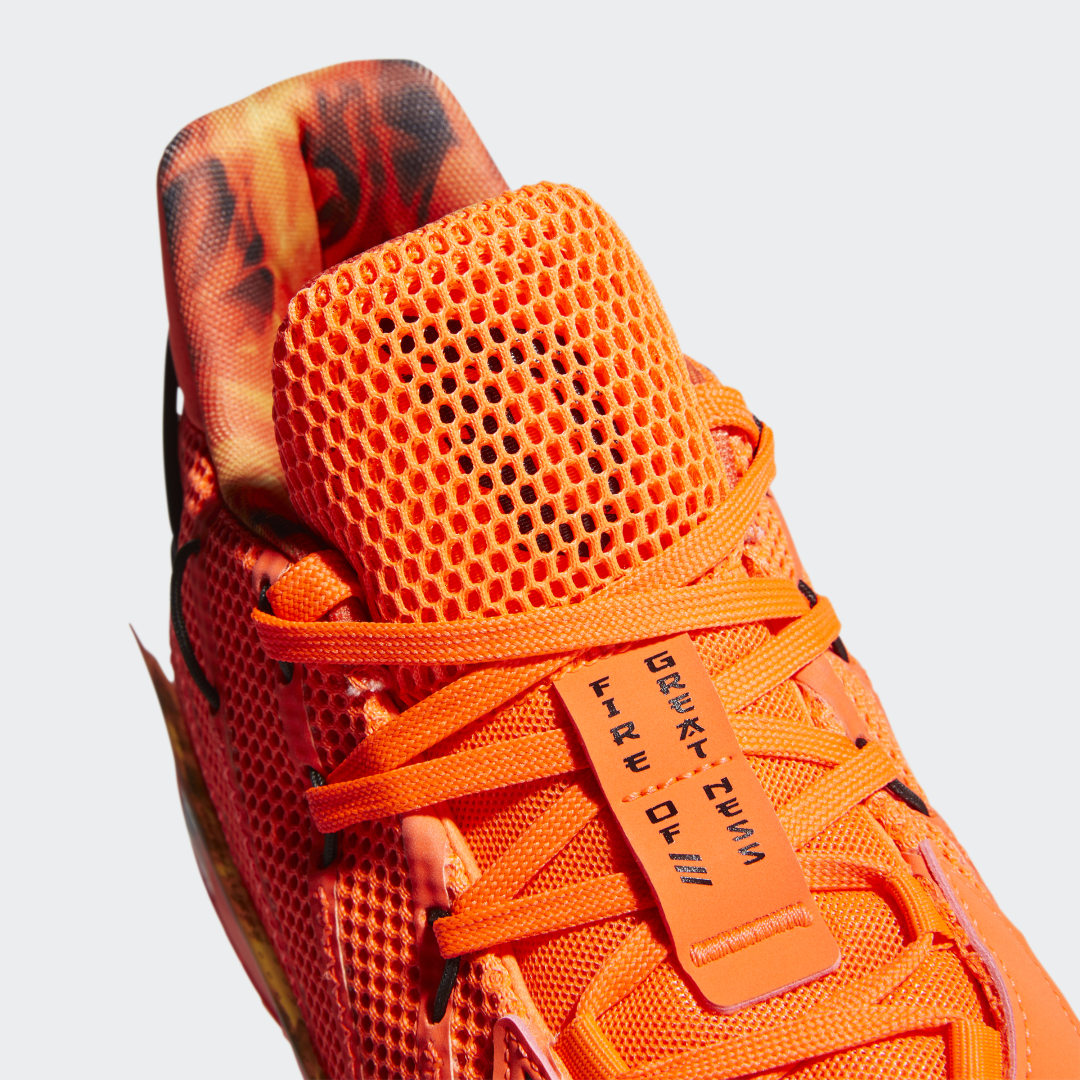 фото Баскетбольные кроссовки dame 7 fire inside adidas performance