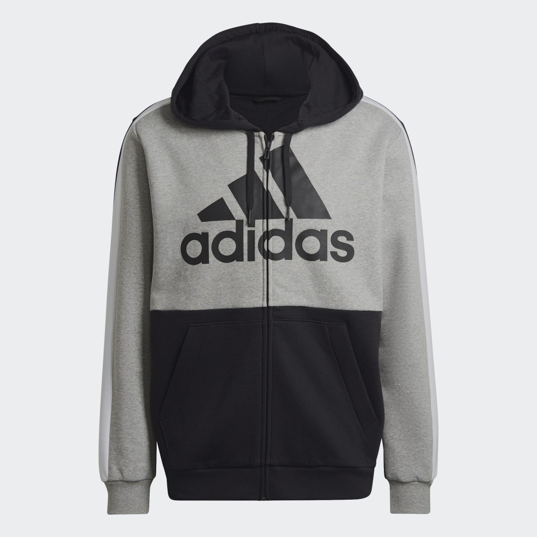 фото Флисовая толстовка essentials colorblock adidas sportswear
