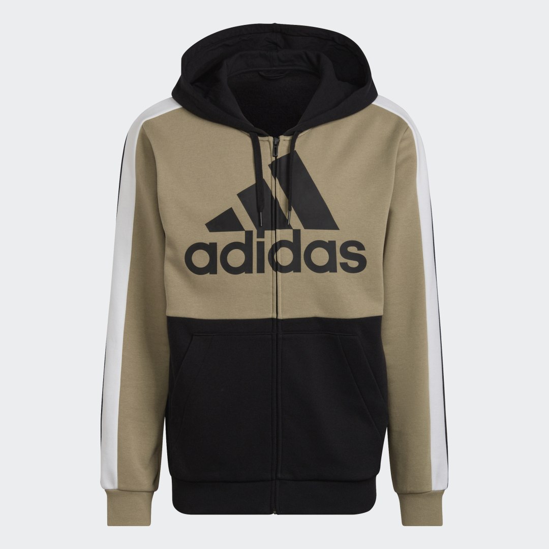 фото Флисовая толстовка essentials colorblock adidas sportswear