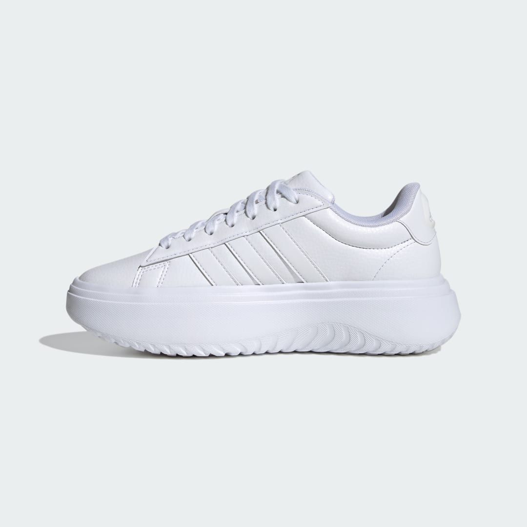 adidas Tenis Adidas Grand Court Platforma Mujer, Blanco/blanco/crystal blanco
adidas Tenis Adidas Grand Court Platforma Mujer, Blanco/blanco/crystal blanco