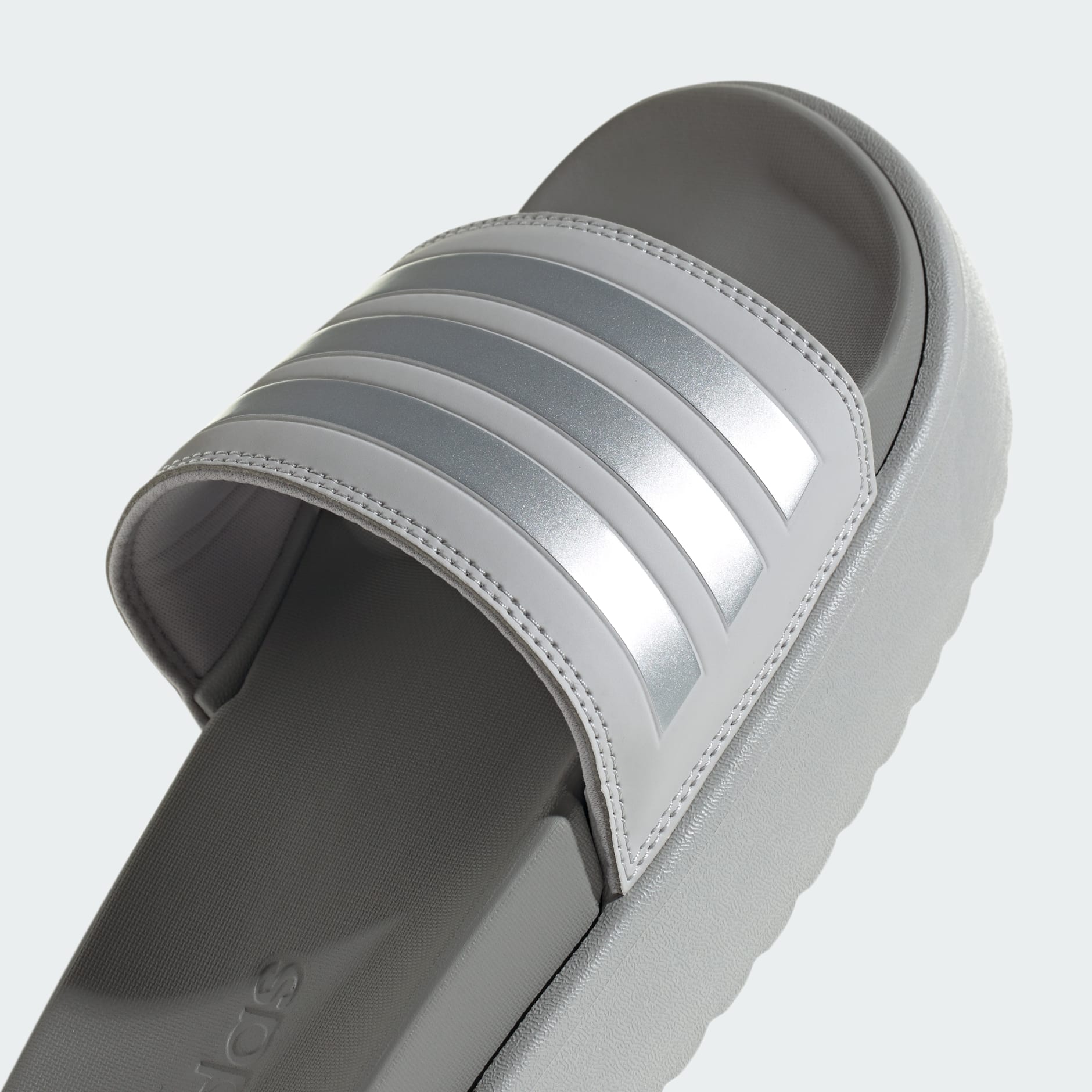 Adidas Adilette Platform Slides Grey Adidas Gh