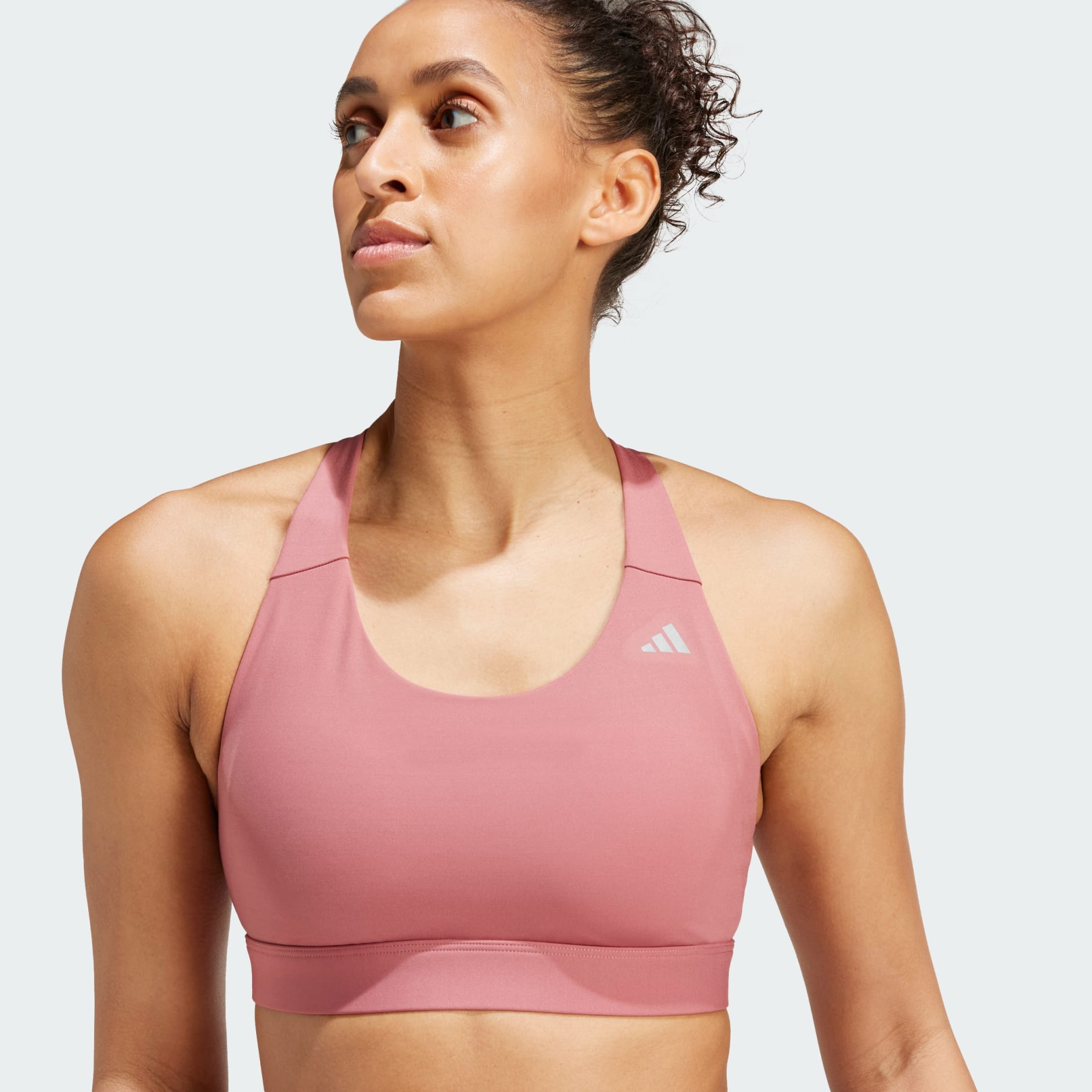 Clothing Ultimateadidas Run Medium Support Bra Pink Adidas South