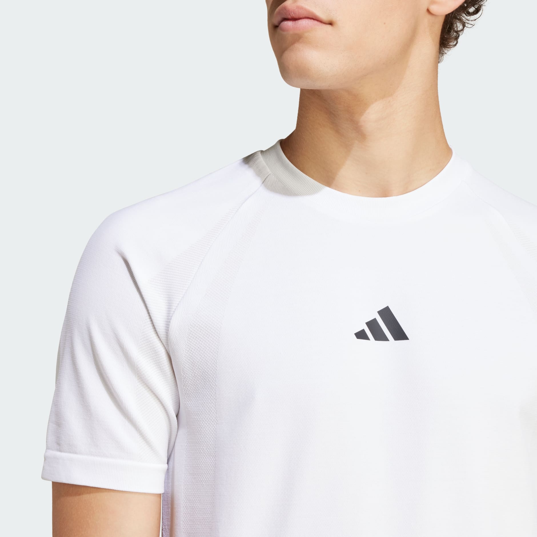 Adidas Tennis Pro Seamless AEROREADY FreeLift Tee White Adidas UAE