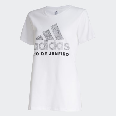 Camiseta Cidade RIO DE Janeiro Mulher adidas, Branco
