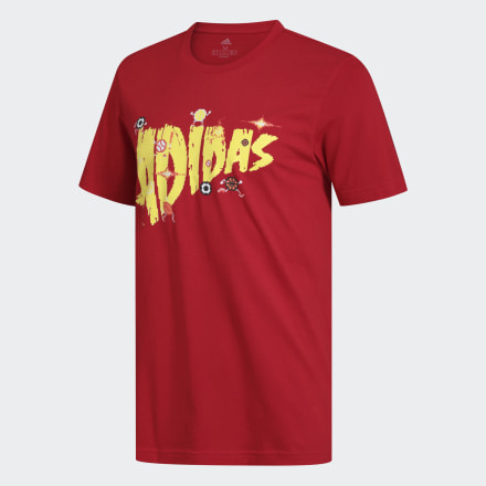 Camiseta 8-bit Lineage Homem adidas, Scarlet