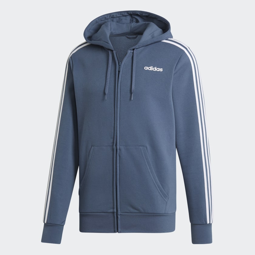 adidas Essentials 3-Stripes Fleece Hoodie Men/'s