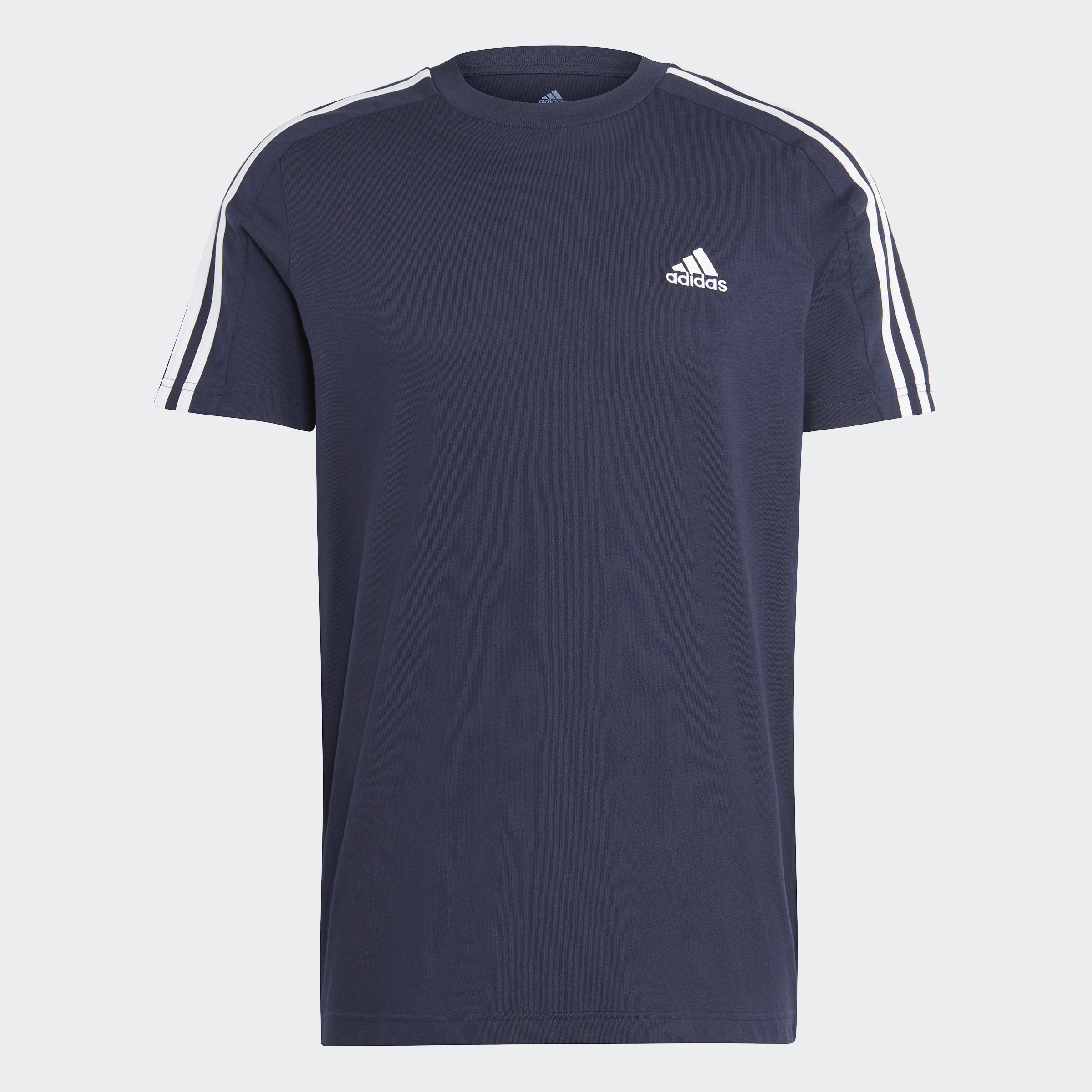 adidas men Essentials Single Jersey 3-Stripes Tee