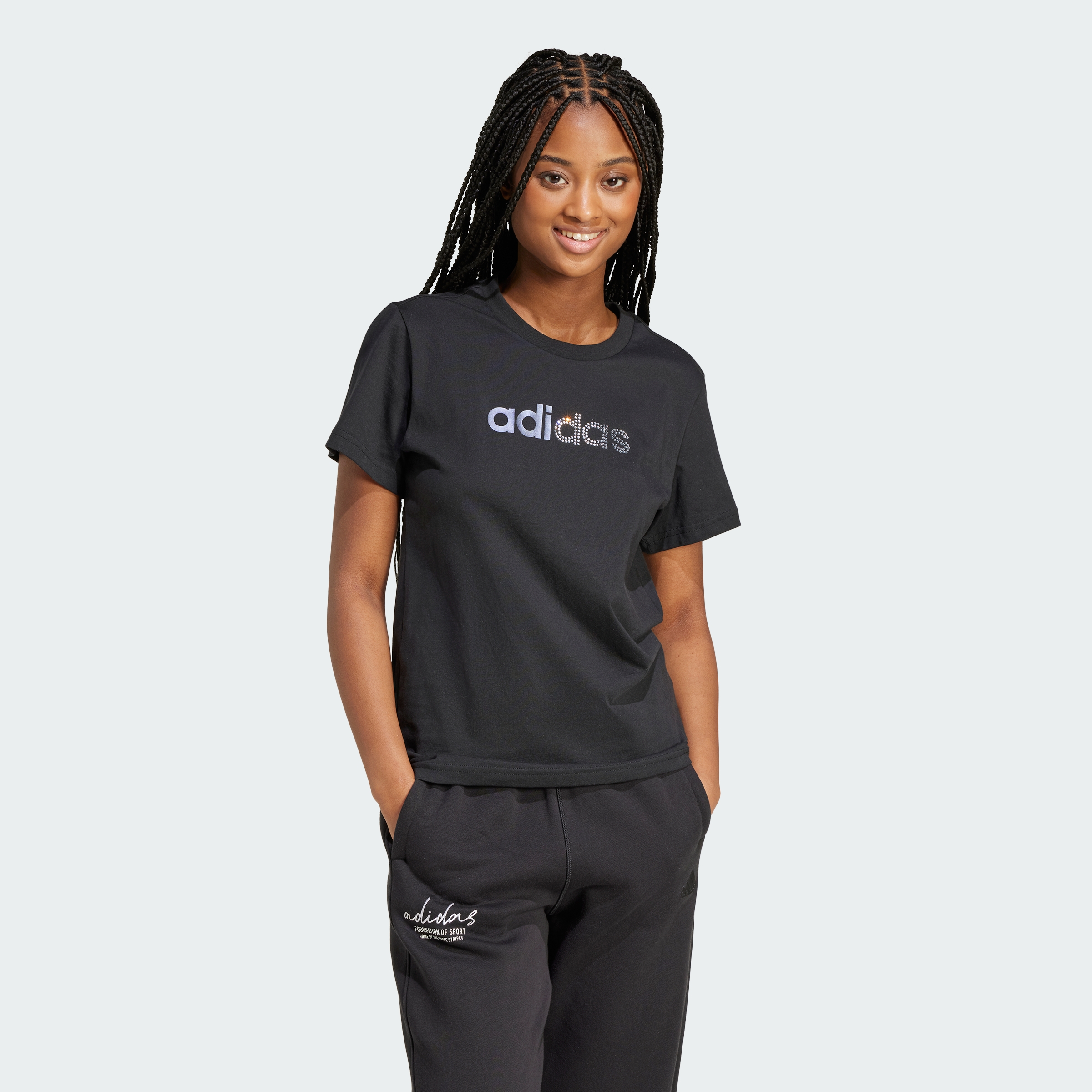 adidas women Holiday Graphic Tee