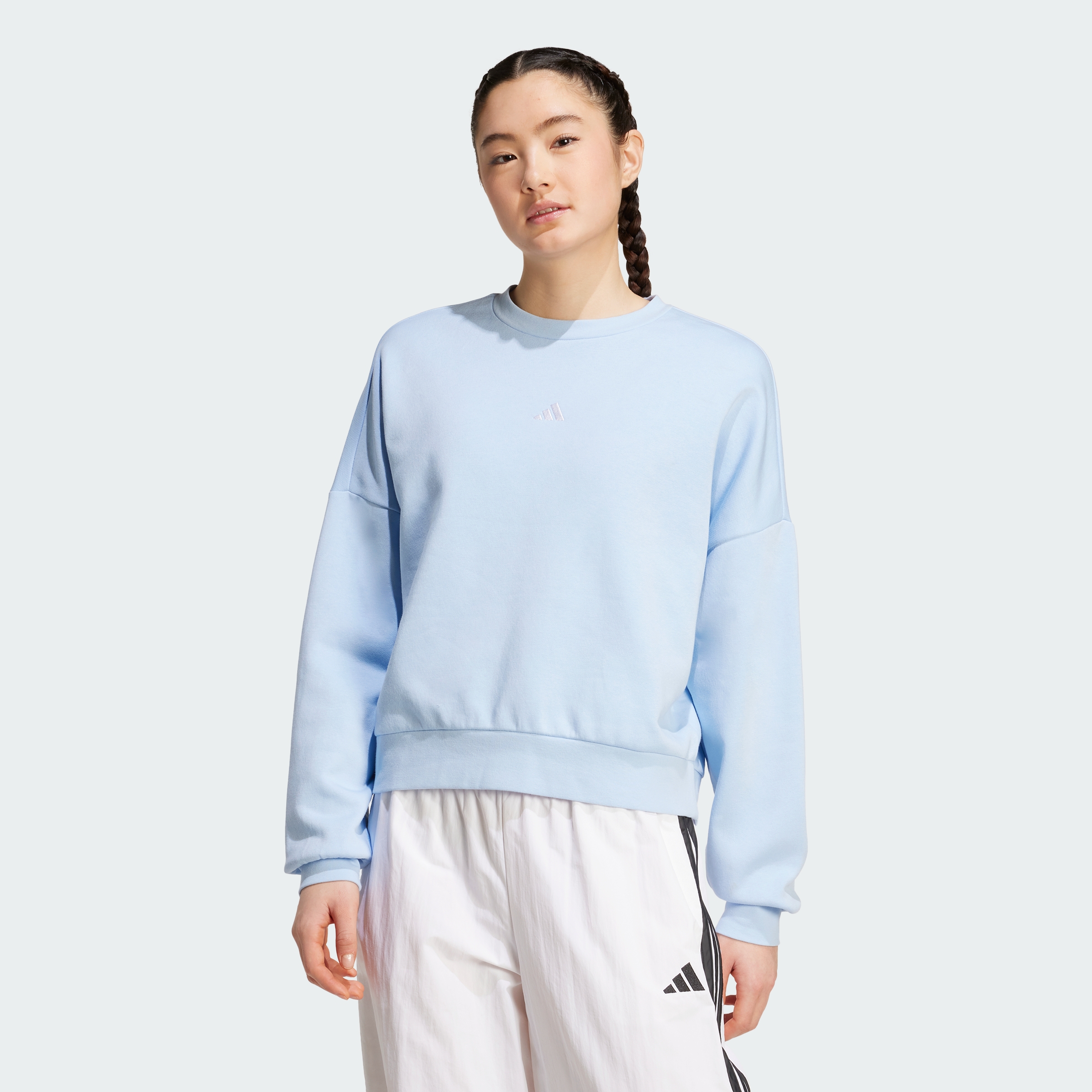 adidas women Essentials Small Logo Feelcozy Sweatshirt - Picture 14 of 47