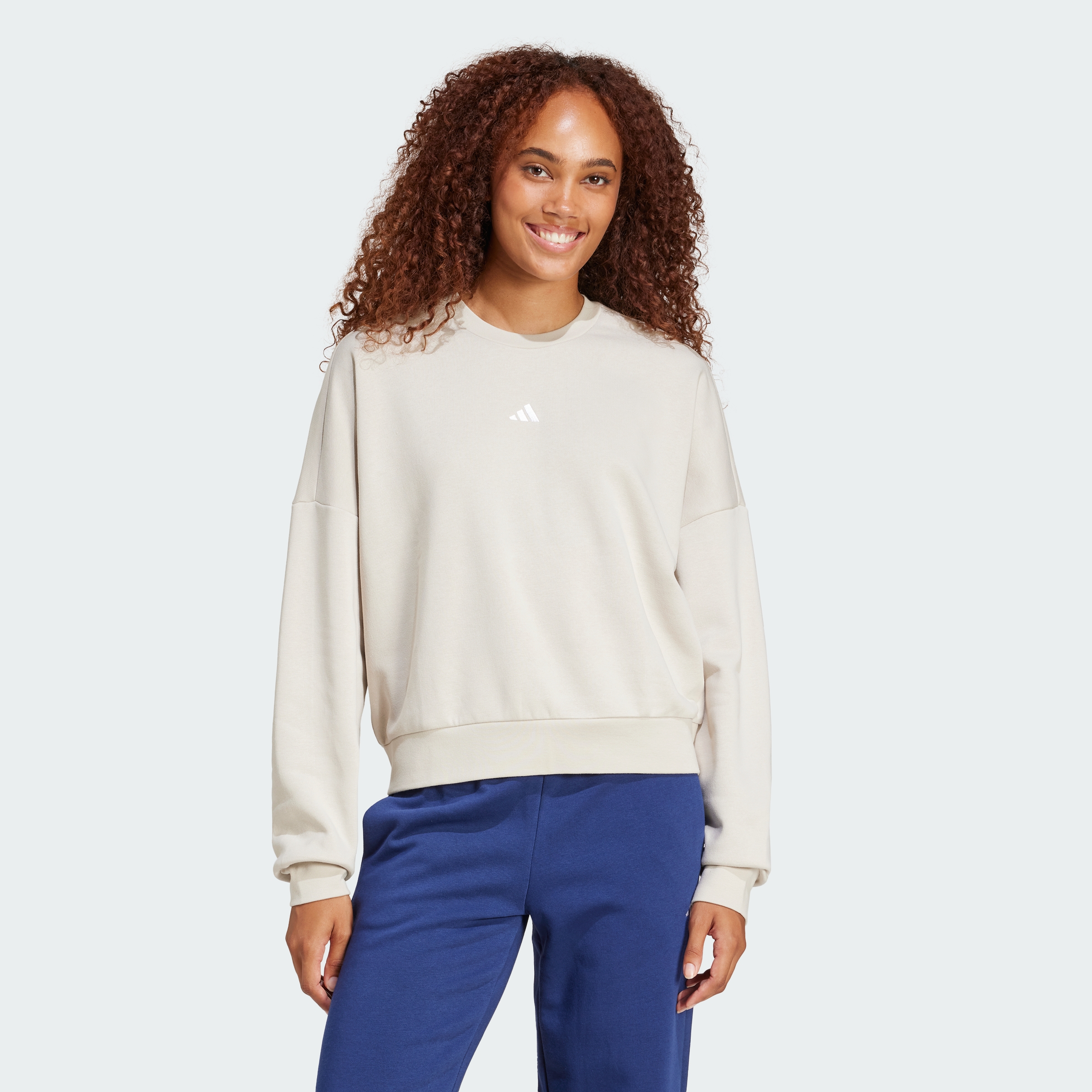 adidas women Essentials Small Logo Feelcozy Sweatshirt - Picture 8 of 47