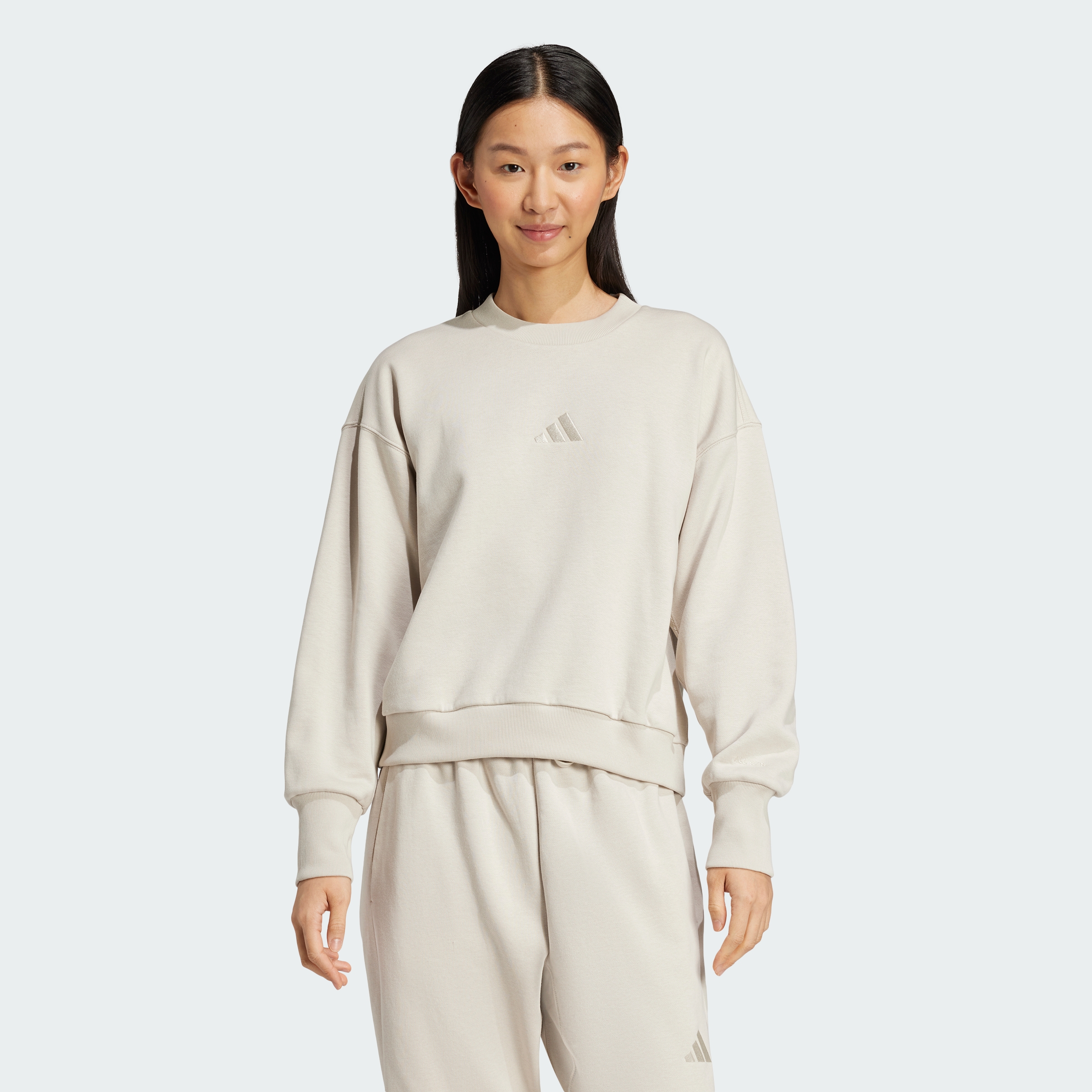 adidas women ALL SZN Fleece Loose Sweatshirt