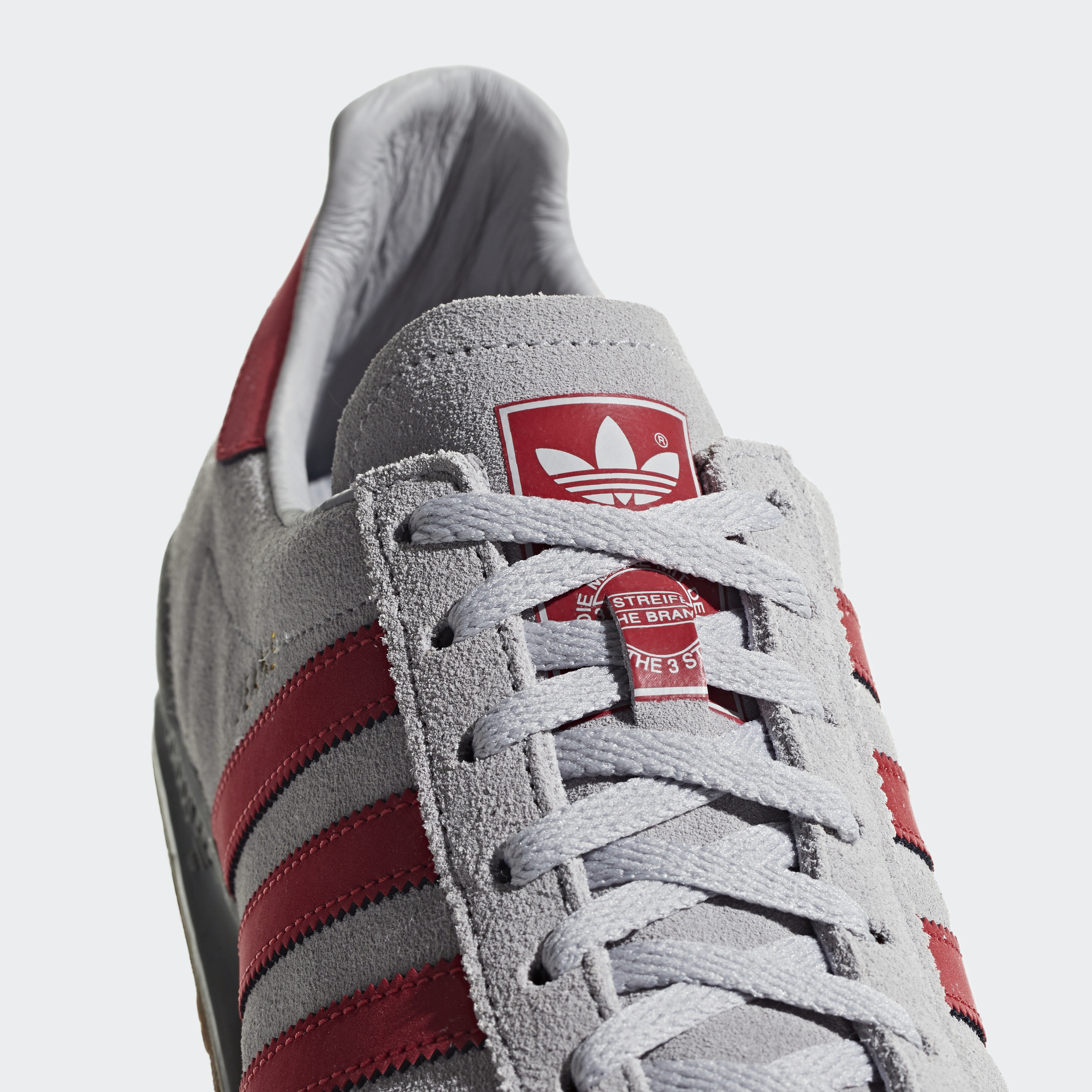 adidas jeans grey and red