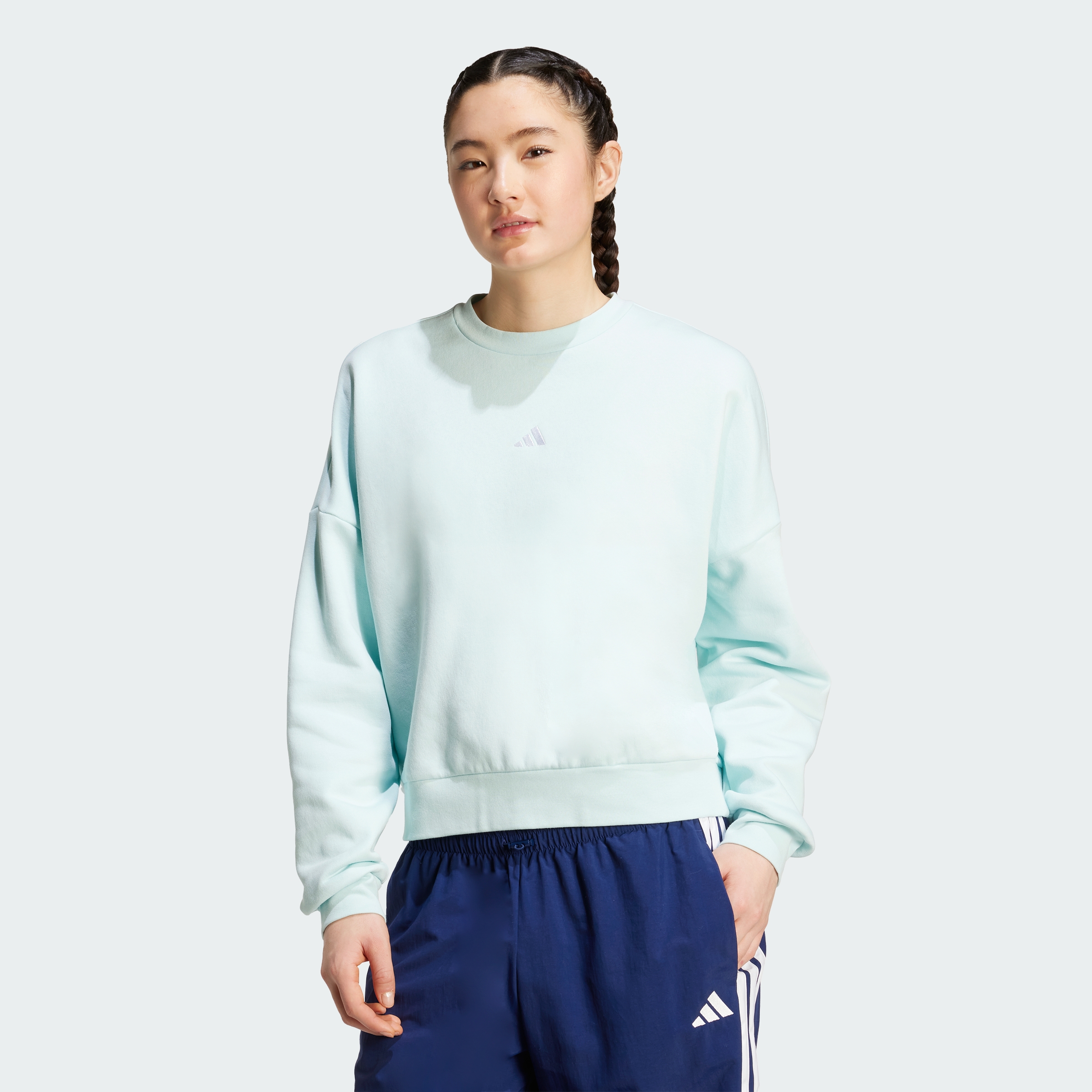 adidas women Essentials Small Logo Feelcozy Sweatshirt - Picture 21 of 47