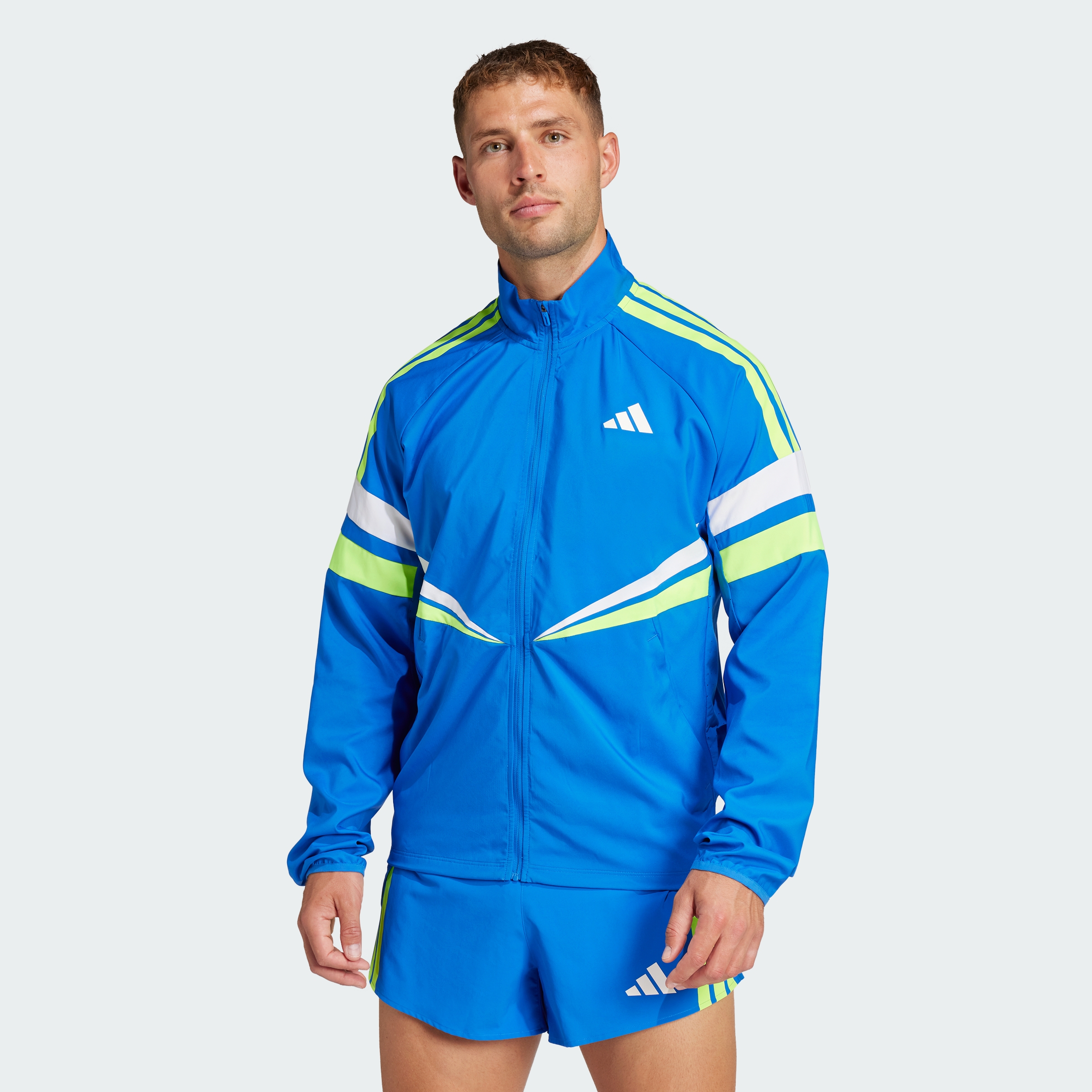 мужская куртка для бега adidas Adizero в стиле ретро