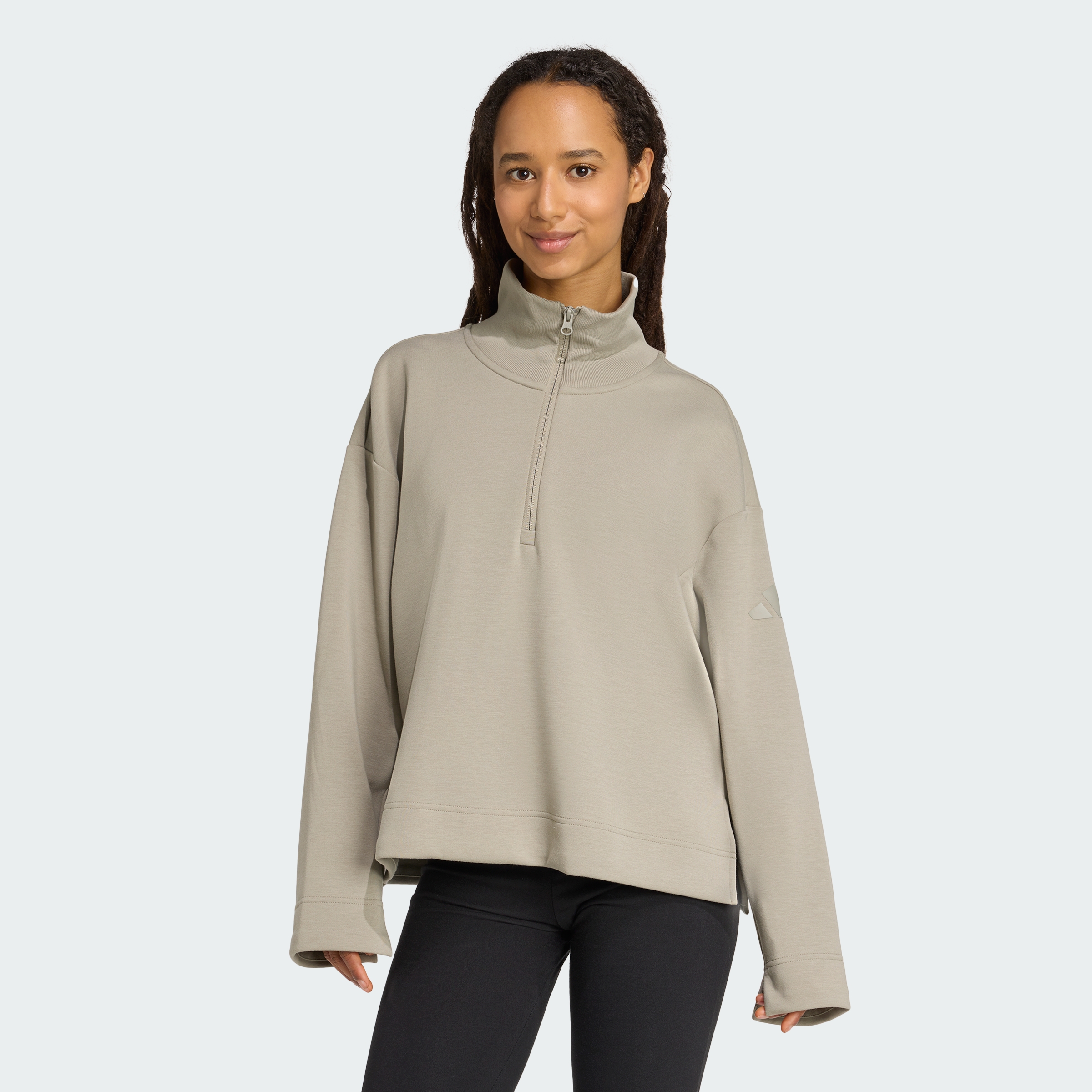 adidas women Soft Lux Quarter-Zip | eBay