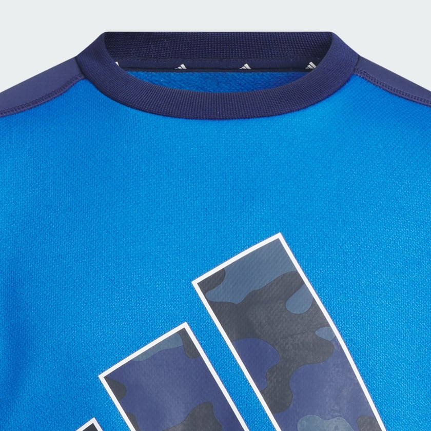 ブルー マストハブ カモ柄 レギュラーフィット フリース スウェットシャツ キッズ