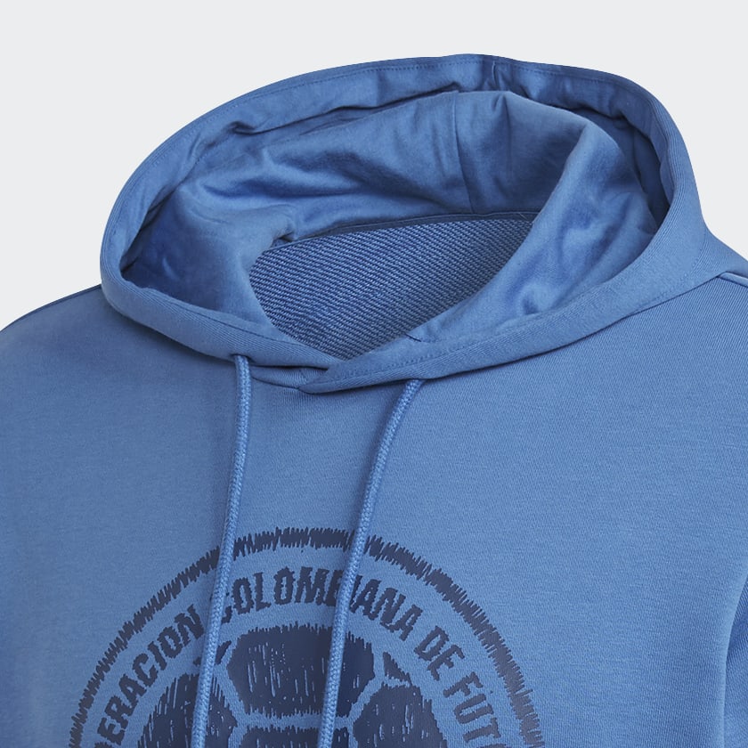 Azul Buzo Con Capucha FCF Logo