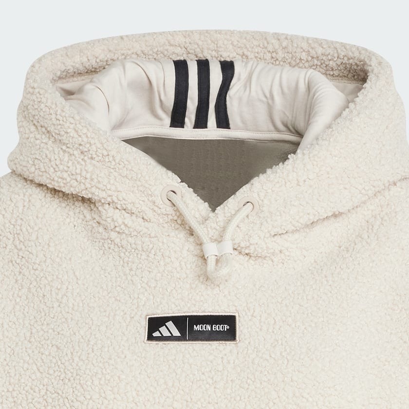 adidas x MOON BOOT Cropped Hoodie - Beige | adidas UK