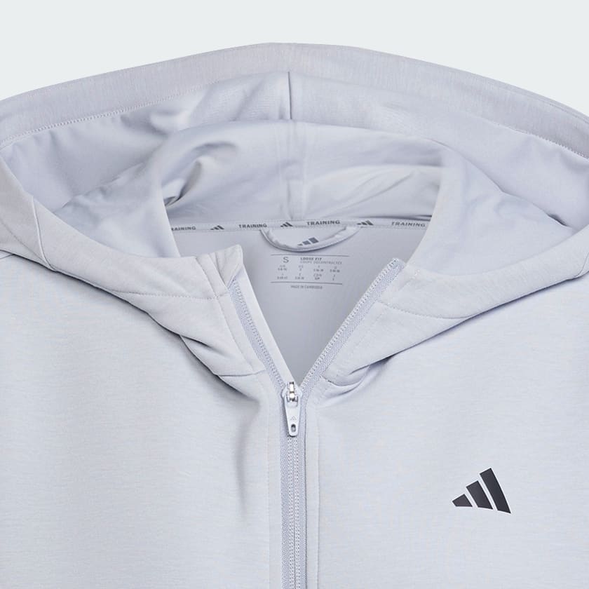 Gris Veste à capuche entièrement zippée Designed 4 Training