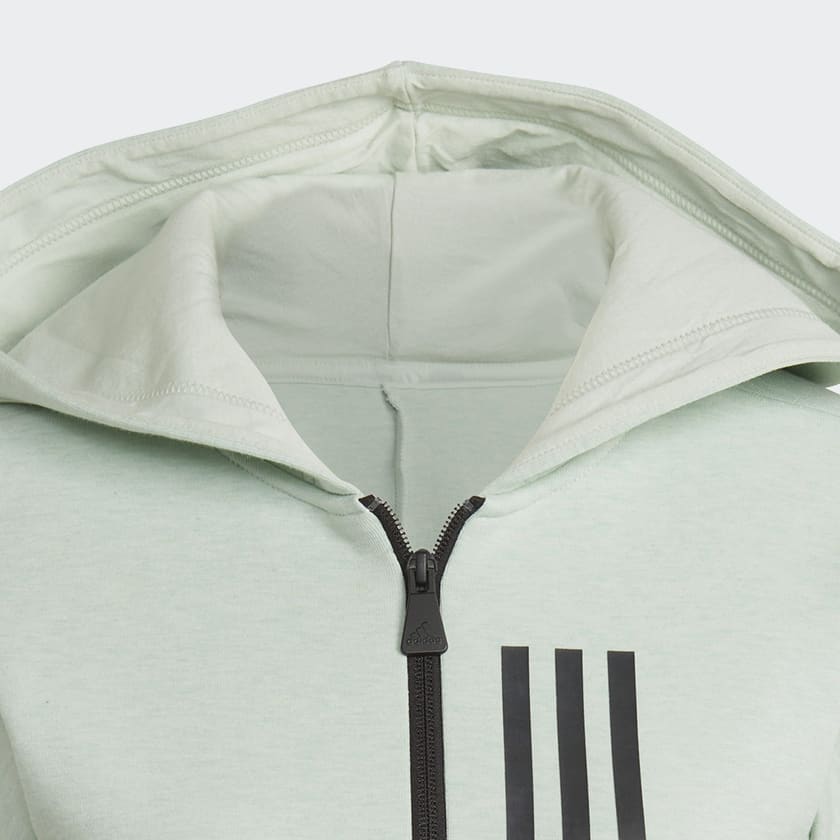 สีเขียว เสื้อฮู้ดซิปยาวเต็มตัวทรงสลิม Mission Victory