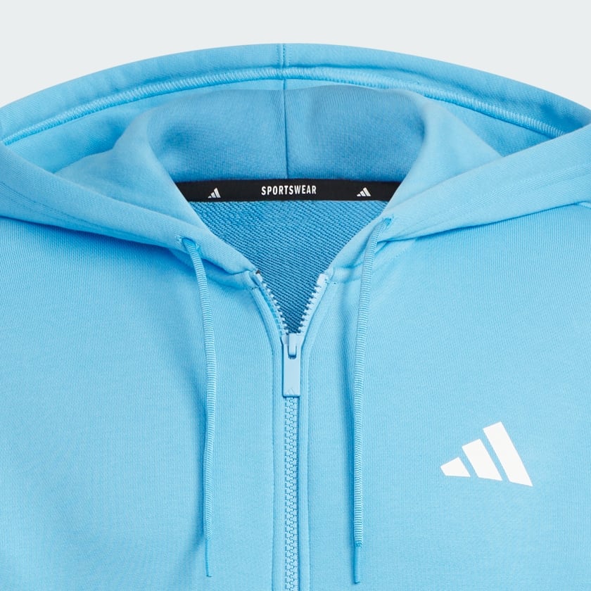 ブルー ワーディング パック ルーズフィット フレンチテリー フルジップパーカー