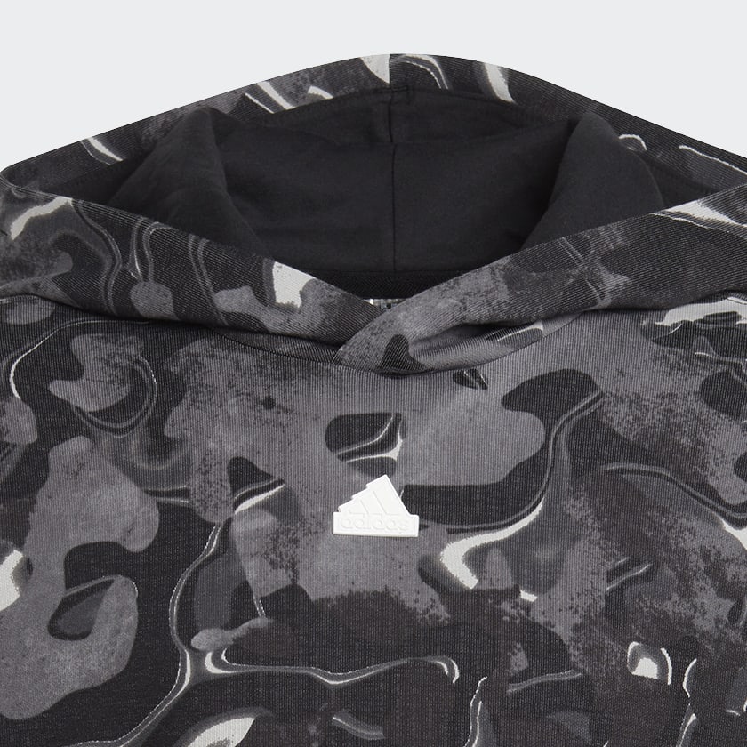 Γκρι Future Icons Allover Print Hoodie Kids