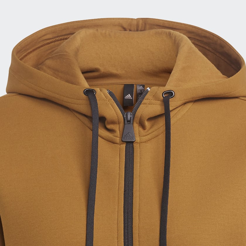 Marron Polera con Capucha Holgada Mission Victory Cierre Frontal