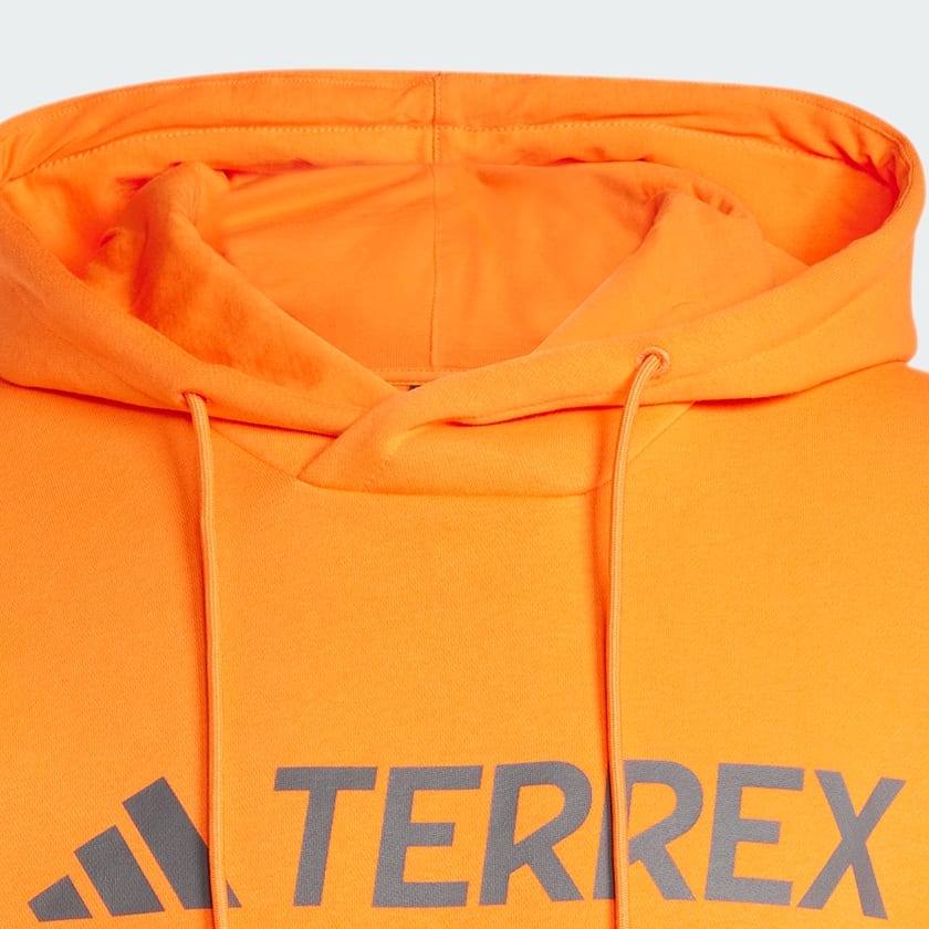 Naranjo Polerón con Capucha Terrex Multi Logo Grande