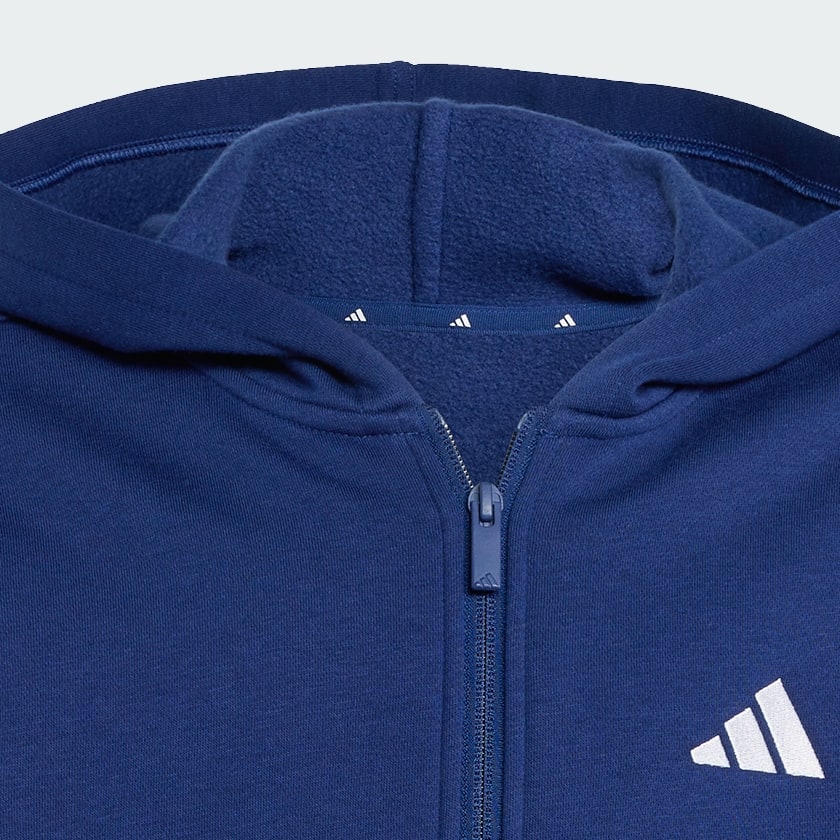 Blue Essentials Full-Zip Hoodie Kids