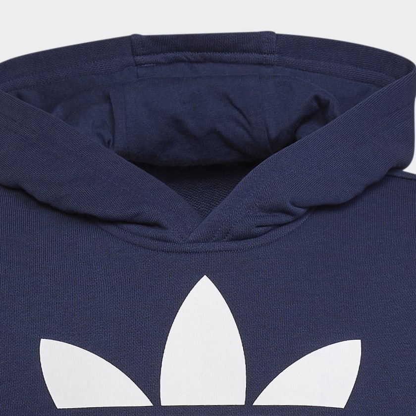 Azul Sudadera con capucha Trefoil