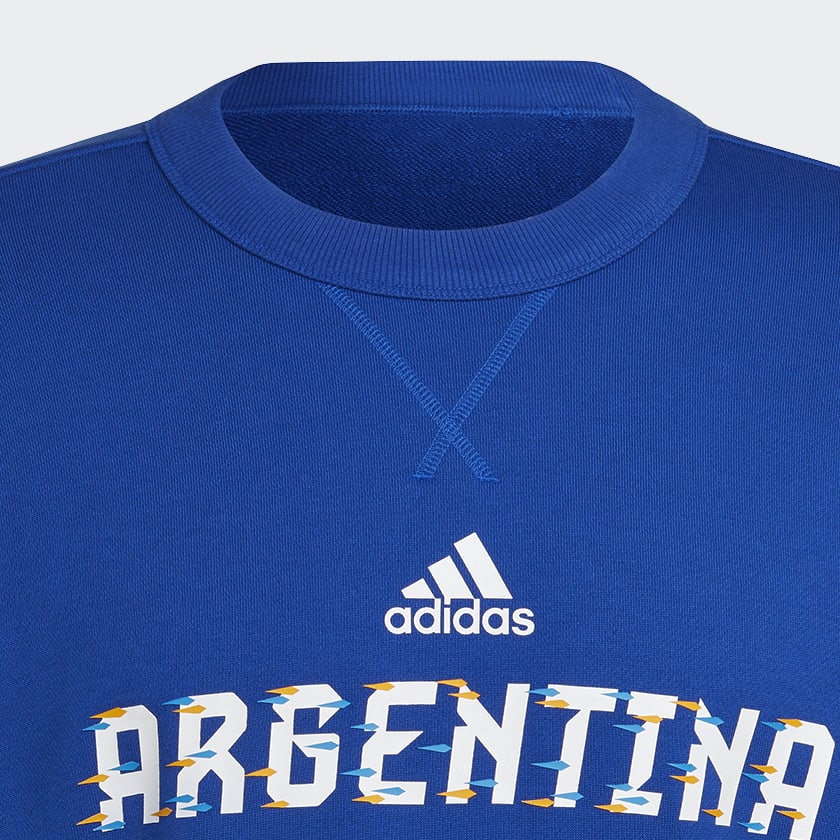 Azul Buzo Argentina Copa Mundial de la FIFA 2022™ Cuello Redondo