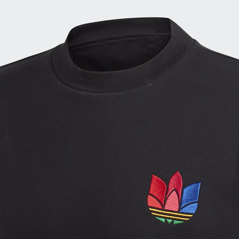 adidas 3D Trefoil Graphic Crewneck Sweatshirt Black adidas New Zealand