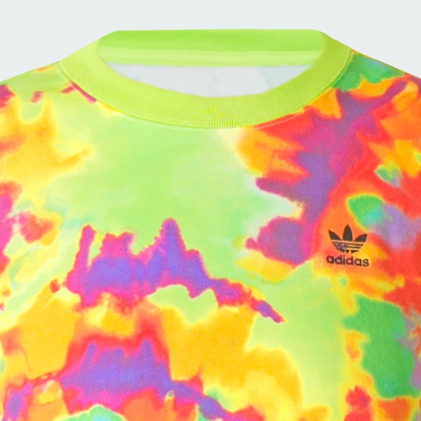 Amarillo Sudadera Tie-Dyed