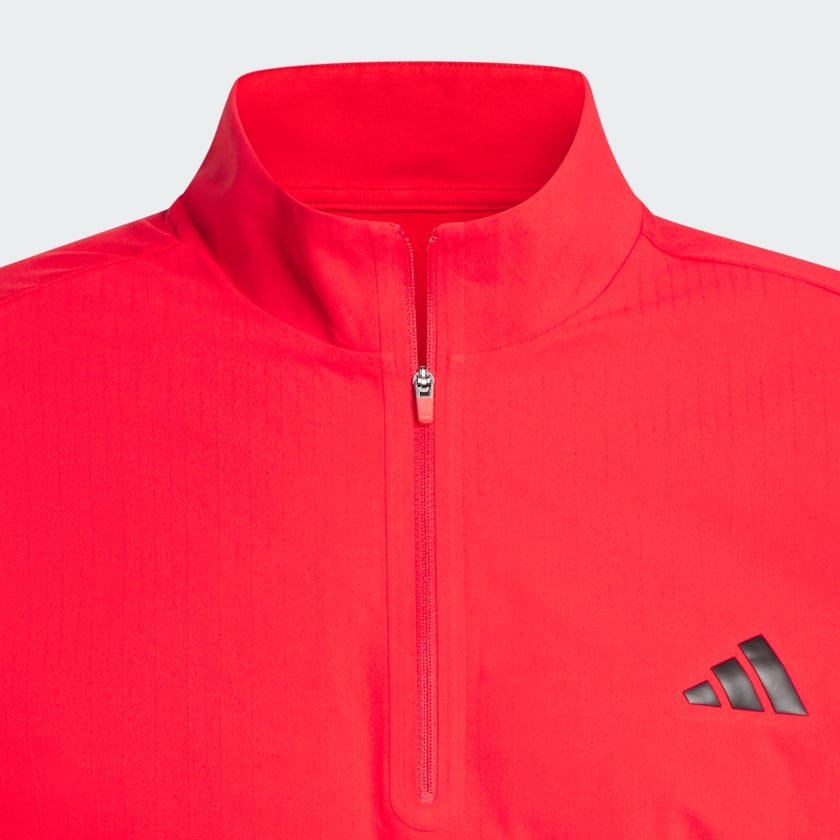 レッド 【ゴルフ】アディゼロ ファブリックミックス長袖ハーフジップ ジャケット