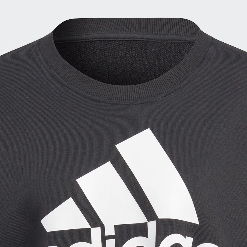 Negro Buzo Essentials Logo Extra Grande Felpa Francesa Ajuste Holgado