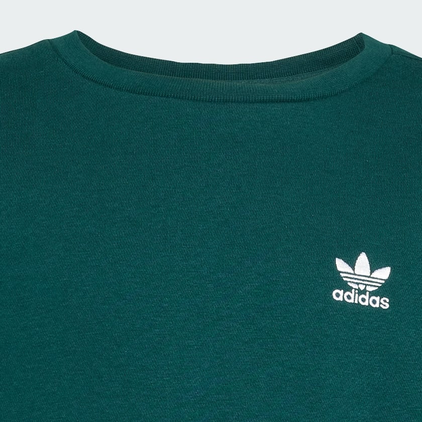 Grun Boyfriend Sweatshirt mit Rundhalsausschnitt