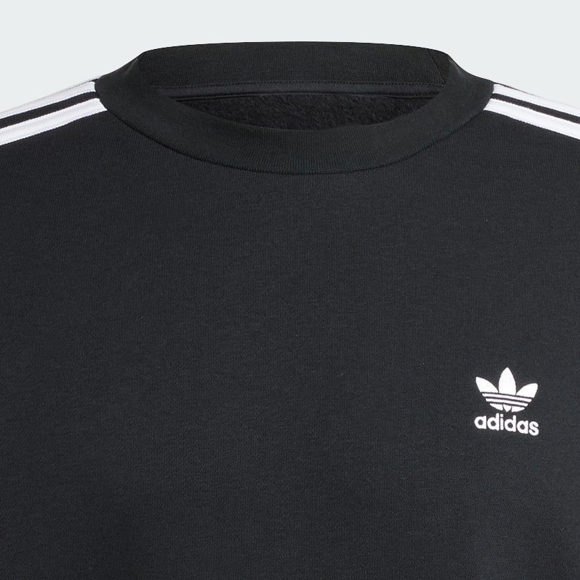 Black Adicolor Oversized Crew Sweatshirt